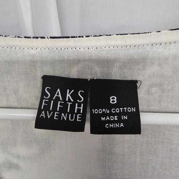 Saks Fifth Avenue Black Green Tank Y2K Pleated Paisley Boho Retro 8 - Picture 8 of 10